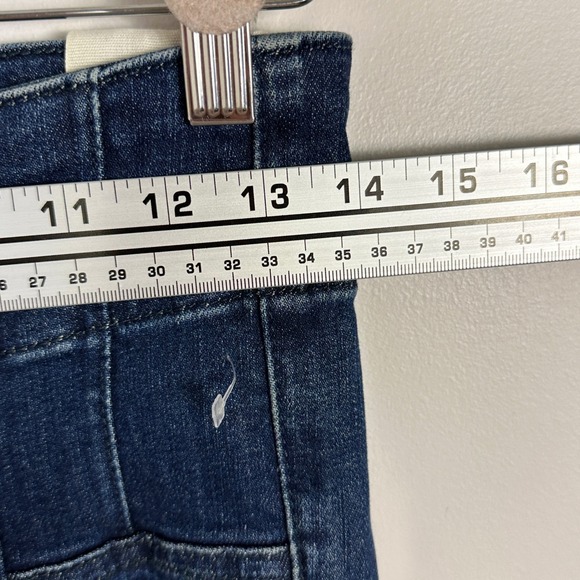 Free People Jayde High Rise Flare Jeans Dark Blue Retro 70s‎ Womens Size 28 NEW - Picture 15 of 16